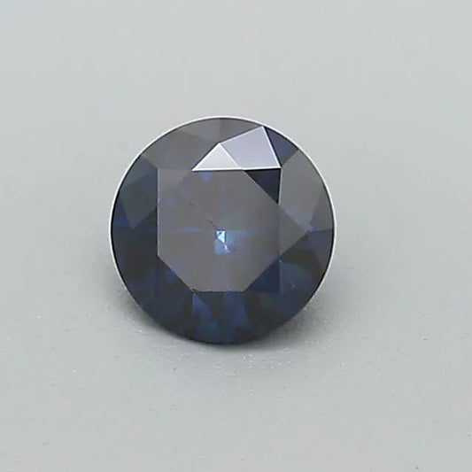 0.34ct Round Lab Grown Diamond (Colour Fancy Dark Blue, Clarity VS2, Cut VG, IGI Certified)